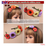 Flower Scruchies Elastic Hair Jewelry Hair Weaving Party Items (P3041)