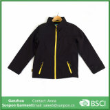 Boys' Soft Shell Jacket in Black Easy to Clean