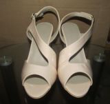2016 Fashion High Heel White Women Wedge Sandals (HCY02-1629)