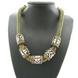 Chain Retro Embroidery Style Necklace Thick Chain in Anti-Gold