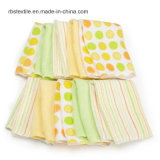Promotional Knitted Cotton Printing Solid Baby Receiving Blanket