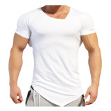 Mens White Cotton Gym Tshirt Fitness Tshirts in Good Quality