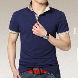 Men's Striped Collar Cool Dry Polo Shirts