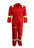 Npfa 2112 Red Fire Protection Arc Flash Electrical Safety Unlined Coverall Suit for Welding