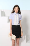 Custom Fashion New Design Women's Short Sleeve Formal Shirt--Md1a8133