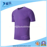 Quick-Dry Purple Color Round Neck T-Shirt for Sale