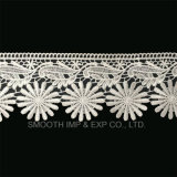 Fashion White Embroidery Lace Clothing Textile Accessories Water Soluble Fabric