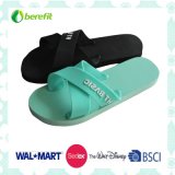 Men's Slippers with PE Sole and PVC Straps, X-Straps