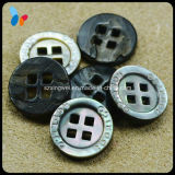Natural 4 Holes Black Trocas Shell Button for Sweater