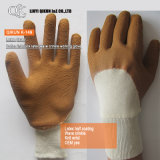 K-149 Cotton Interlock Latex Wave Crinkle Working Safety Gloves