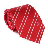 New Red Striped Custom Logo Tie Hand Made Neck Ties