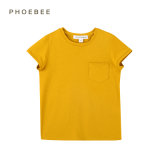 Fashion Yellow Cotton T-Shirt Children's Clothing for Boys and Girls