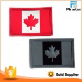 Custom Logo Made Canada Flag Soft PVC Rubber Patch