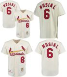 St Louis Cardinals Stan Musial Cool Base Cooperstown Baseball Jerseys