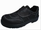 Velcro Design Black Safety Shoes
