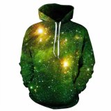 3D Space Jumpers with Hat Men Women Star Printing Hooded Tops