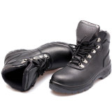 Black Steel Toe Anti Smash Safety Boots for Men