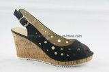 Peep Toe High Heel Wedge Sandal Women Shoes for Fashion
