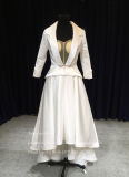 Aolanes Two Piece Jacket Satin Rustic Dress Wedding