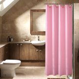 100%Polyester Wrinkle-Resistant Waterproof Solid Bathroom Shower Curtain (01S0082)