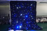 4X6m Black Curtain Blue Light LED Star Curtain for Party/Wedding Event
