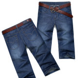 High Quality Medium Length Denim Jeans for Man (HDMJ0029-18)
