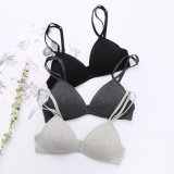 Cotton Natural Cup Type Pure Color Basic Soft Women Bra