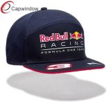 7 Panel Snapback Hat with Custom Logo Red Bull Flexfit Brand Cap