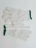 10G Bleach Cotton Knitted Safety Gloves with PVC Dots