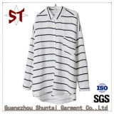 Wholesale Stripes Ladies Shirts Polo Collar