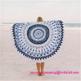 100% Cotton Round Printed Beach Towel with High Quality