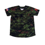 Custom Size Baseball Top Shirts with Camouflage Color