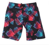 100% Polyester Men Short Beach Shorts Solid Color
