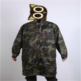 Polyester Camouflage Long Coat