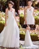 Strapless Bridal Gown Strapless Sweetheart Appliqued Tulle Wedding Dresses Lb18348