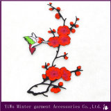 Wholesale Custom Plum Blossom Embroidered Iron on Patches Badge