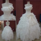 Real Strapless Ruffle Skirt Ball Gown Quinceanera Dresses