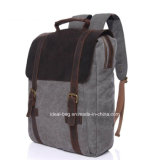 Custom Cheap Shoulder School Bags Canvas Leather Backpack