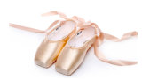 Ballet Pointe Satin Upper with Ribbon Girl's Professional Dance Shoe
