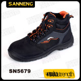 New Designed Nubuck Leather Safety Shoes with New Sole (SN5679)