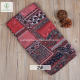 2018 New Fashion Lady Moslem Scarf with Square Cashew Printed