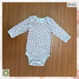 Soft Organic Baby Garment Dots Printing Baby Bodysuits