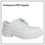 Lightweight Micofiber Leather White Safety Shoes