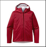 Red Women Fashion Parka Coat Simple Classic Jacket