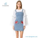 Sexy Rose Embroidery Womens' Denim Mini Dresses by Fly Jeans