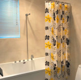 Sun Flower PEVA Waterproof Shower Curtain for Bathroom