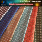 Polyester Gabardine Check Printed Textile Fabric for Workwear Shirts