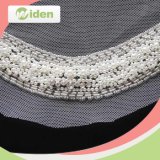 Free Sample Available Gray Color Mesh Lace Fabric Beaded Lace