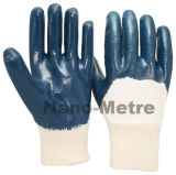 Nmsafety Blue Nitrile Coated Jersey Safety Glove