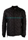 100% Polyester Women Black Winter Quilted Freezer Thermal Work Jacket